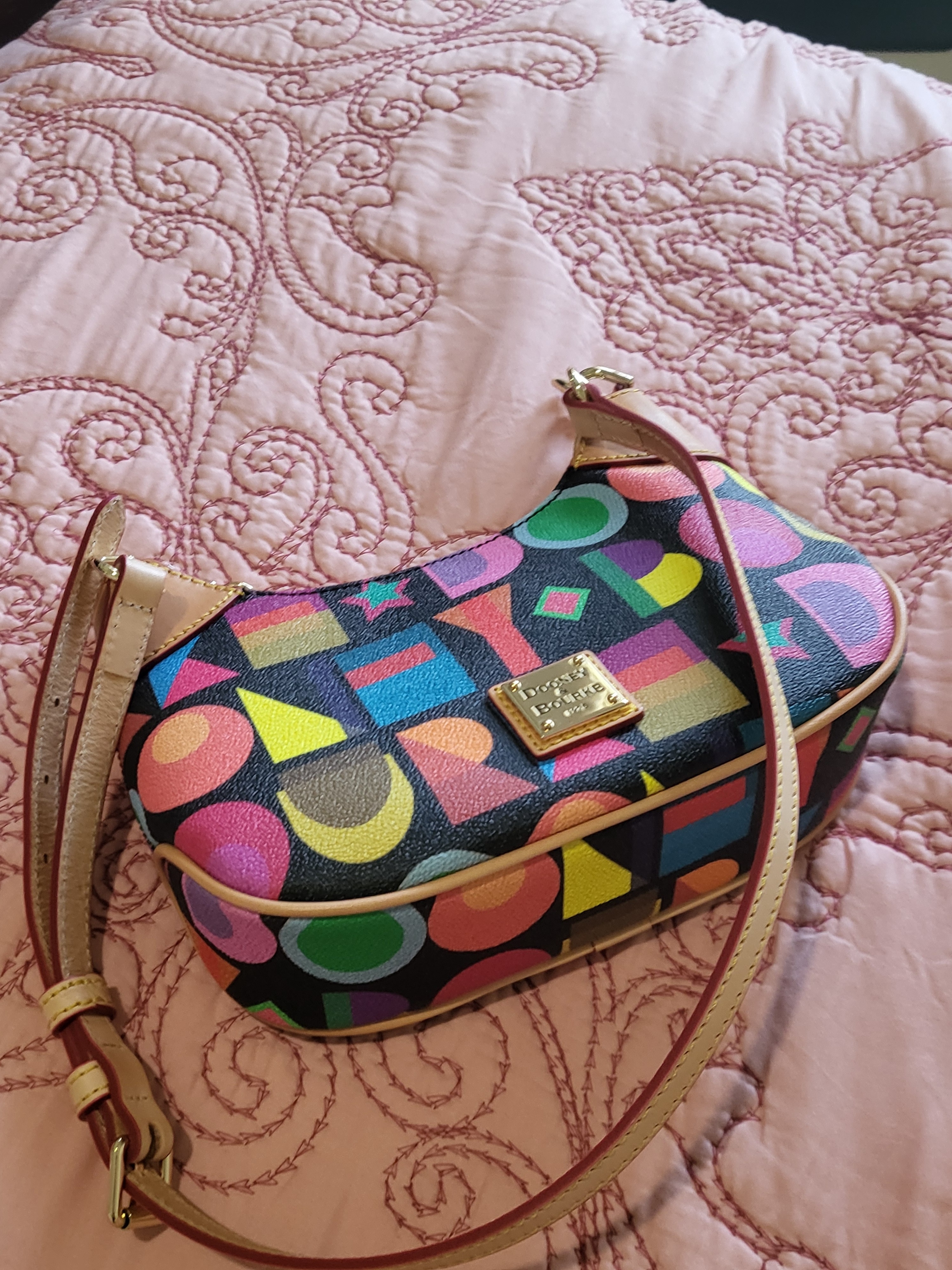 Dooney & Bourke Art Deco Luna Hobo